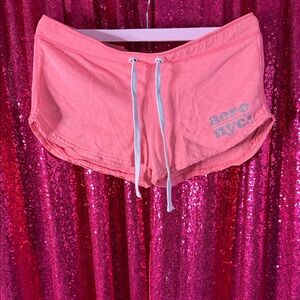 Aeropostale Coral Pink Athletic Lounge Shorts